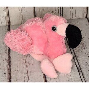9" Wild Republic Pink Flamingo Plush Beanbag Stuffed Animal Toy Long Legs Bird
